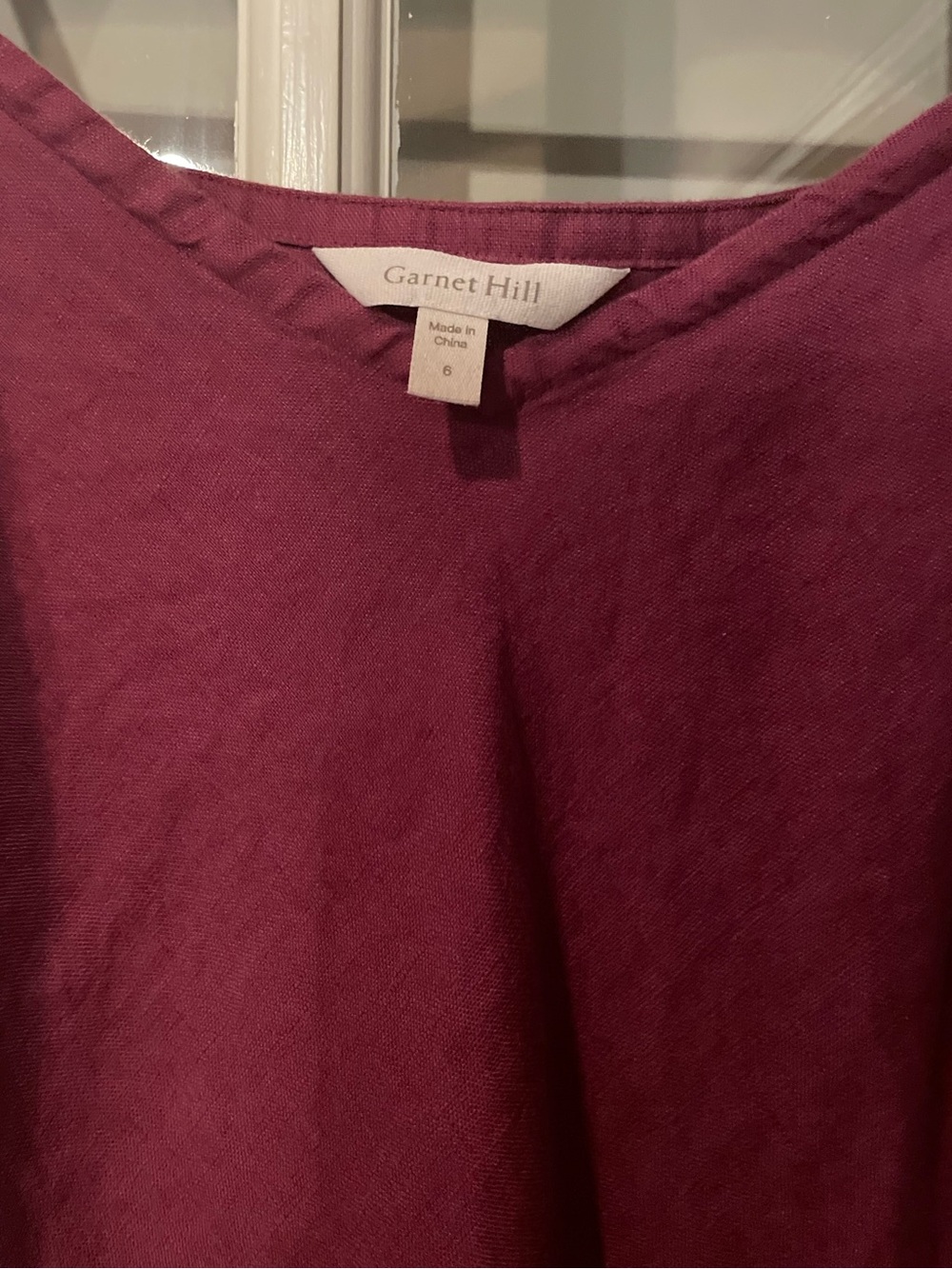 Garnett Hill Easy Linen Slip Dress - Picture 5 of 5
